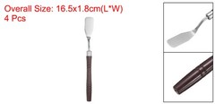 4pcs Painting Palette Knife 6.5″ Flat Head Stainless Steel Blade, Red