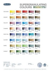 Schmincke Horadam Watercolor Supergranulation 40 Color Dot Card Sampler Re-pack