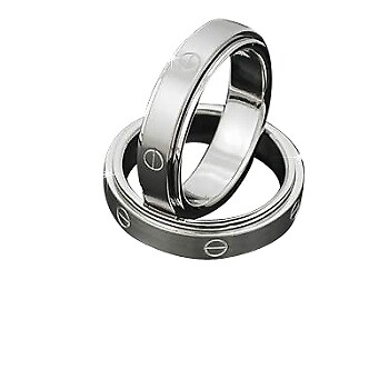 Men’s 316L Stainless Steel Spinner Ring with screw design