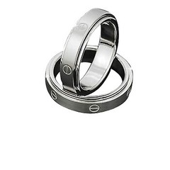 Men’s 316L Stainless Steel Spinner Ring with screw design