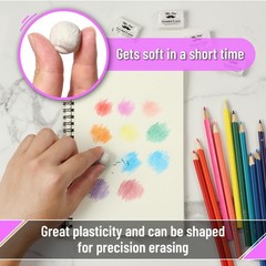 Mr. Pen- Kneaded Eraser, 12 Pack, White Erasers for Artists, Art…