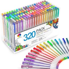320 Pack Gel Pens Set 160 Colors w/ 160 Refills Art Drawing Writing