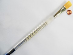 Royal Soft Grip Long Handle Gold Taklon – Flat Paint Brush – 2,4,6,8 or 10