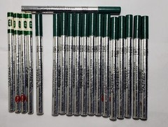 19 A.W. Faber Castell Germany 9030 Pencil Lead HB 3H 6H FULL SILVER TUBES LOT