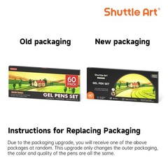 Shuttle Art 60 Pack Earth Tone Gel 1 Count (Pack of 60), 60