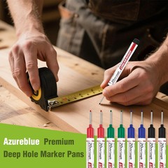 8Pcs/Set 20Mm Deep Hole Long Nib Head Markers for Metal Perforating Pen