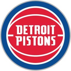 Acrylic Paint Set inspired by the NBA Detroit Pistons Team & Logo Colors