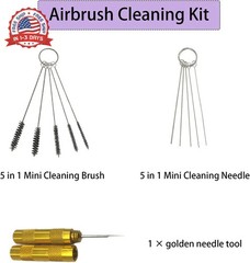 Joyangy Airbrush Cleaning Kit, Spray Gun Cleaning Brush Kit, Air Brushes Cleaner
