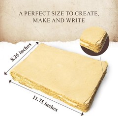 Handmade Deckled Edge Paper | Recycled Cotton Sheets