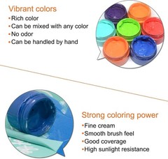 24 Colors Chalk Paste Paint Set for Wood Fabric DIY Art Craft