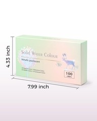100 Colors Paint Set, 50 Regular, 35 Pearlescent, 5 Macaron, 10 Fluorescent P…