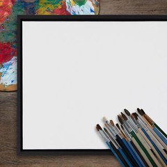 Kate and Laurel Sylvie Blank Canvas Wall Art, 18×40 Black, Modern, Framed for…