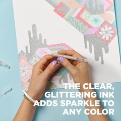 Sakura Gelly Roll Stardust Gel Pens Set of 6 Clear Glitter Ink Bold Point