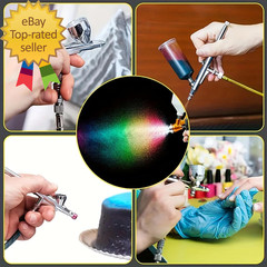 16 Pcs Airbrush Adapter Set 1/8 and 1/4 Inch Male/Female Connectors