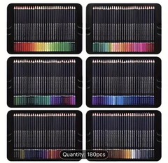 180 Brutfuner oily colored Black Barrel pencils in Metal Box NEW shipping incl