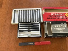Vintage Artists Charcoal Lot – Utrecht Charcoal & Graphite Sticks & Koh I Noor