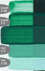 Historical Fluid Acrylic Colors Viridian Green Hue 4 oz Professional Paint