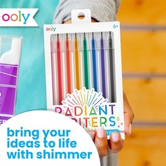 Ooly Radiant Writer’s Glitter Gel Pens Set of 8 – Glitter Pens Hardcover