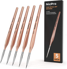 Detail Paint Brushes 5 PCS Aesthetic Extra Fine Tip 000 Professional Miniature P
