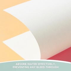 100 Sheets 8.5×11 Inch Watercolor Paper Bulk 95lb/200gsm Painting Pad