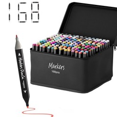 Wyewye Alcohol Markers 168 Colors Dual Tip Permanent Art Marker Set For Artists
