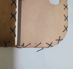 Brown Leather Stiched And Studded 8″x6″ Inch Journal-Art Sketch Book Thick Paper