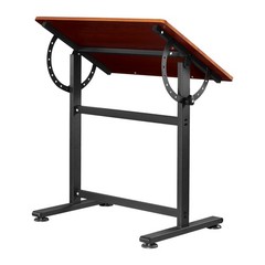 Uimoso Drafting Table Adjustable 0°–90° Tilt Wooden Drawing Desk with H-Frame