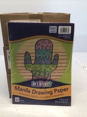 3 Boxes Art Street Drawing Paper Manila Medium Weight, 9″ x 12″ 1800 Sheets