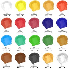 Professional 20 Color Acrylic Paint Set 120ml Tubes