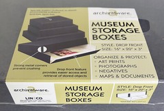 ArchivalWare Museum Storage Box, 16″ x 20″ x 3″ Drop-Front NEW