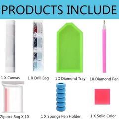 Black Rose Diamond Art Kits for Adults,Rose Flower Diamond Painting Kits for Adu