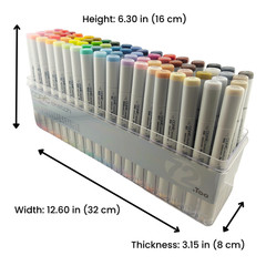 Copic Sketch Basic 72 Color Set Professional Dual Tip Art Markers Made in Japan