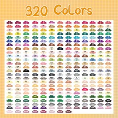 SiwaQio 320 Colors Alcohol Markers with APP, Dual Tip Art Marker for Adults C…