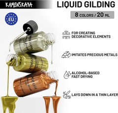 Liquid Silver Leaf Paint – Alcohol Based Fast 0.68 Fl Oz (Pack of 1),