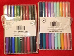 Marvy Uchida LePen Flex Marker, Brush Tip, Primary, And Easter 20 Colors Free S