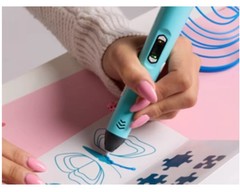 SCRIB3D 3D Printing Pen with Display Starter Kit 3 Colours of PLA Filament P1