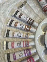 Art Skills Premium Acrylics Paint Set W/ Paint Pallet * 2 Missing From 30 Count
