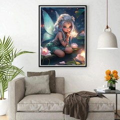 DPHERO DIY Fairy Diamond Painting Kits for Adults,5D Mittel, multi-coloured