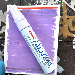 MODIFIED LAVENDER Uni Paint Marker PX-30 Broad Chisel Tip 8mm Graffiti Supplies