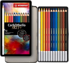 CarbOthello Chalk Pastel Pencils – Set of 12