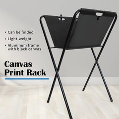 Sturdy Metal Canvas Print Rack for Art Displays – Holds 24″ x 30″ Artworks