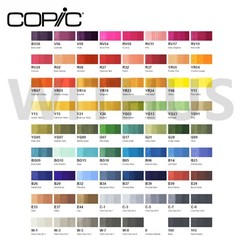 Copic Twin Marker 72 Piece Twin Classic Set A – Artist Markers Anime Comic Manga