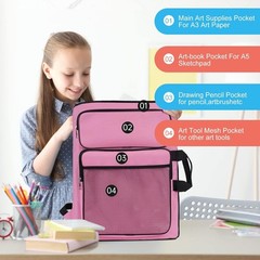 Creative Art Portfolio for Kids – Lightweight Zipper Bag with Comfortable Straps