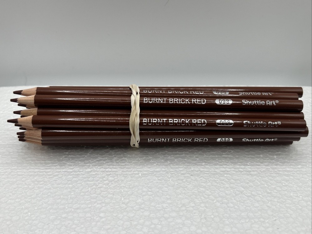 (20 COUNT) BURNT BRICK RED 098 – Shuttle Art Colored Pencils