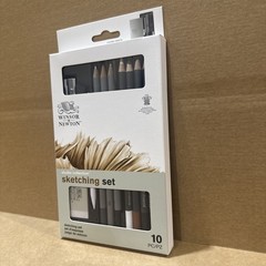 Winsor & Newton Studio Collection Sketching Set – 10 Pieces – 490010 – New