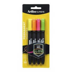 Artline Supreme Marker 1mm Unique ink Ergonomic Shape Smooth Grip Pack of 4