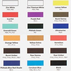 Water Soluble Oil Color Paint Set – 12ml Tubes – Solvent-Free – Assorted Colo…