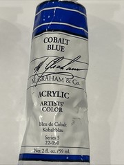 Used 10 Lot M. Graham & Co. Professional Artist Acrylic paint tubes