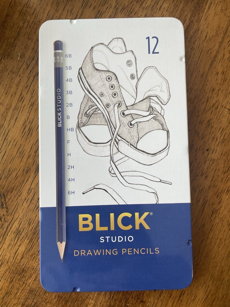 Blick Studio Drawing Pencils 12 Pack, Metal Case Lightly Used