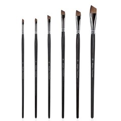 Magic Touches Artist Paint Brush Set (6 Sizes), Natural Sable Angle Tip, Best…